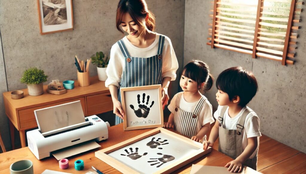 父の日に喜ばれる兄弟アートの保存方法 父の日 手形 アート 兄弟 手作り テンプレート