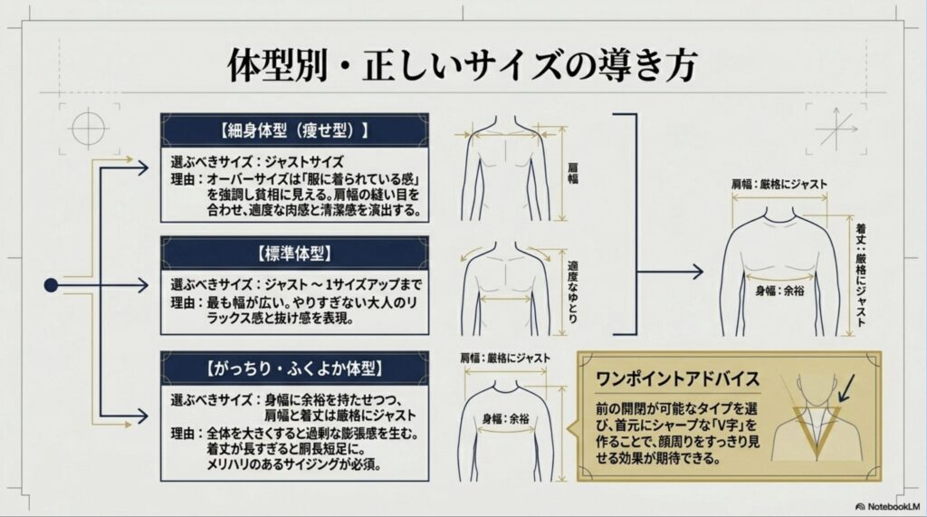 半袖パーカーとシャツの重ね着、足元のドレスアップ、ワントーンによる縦ライン強調など、メンズの子供っぽさを回避するテクニックのまとめ