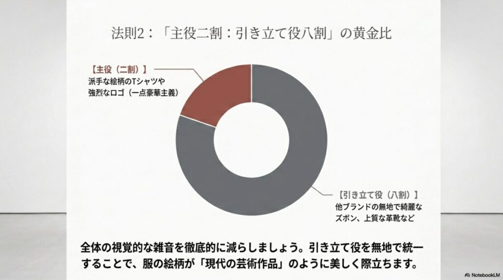 40代や50代だからこそ似合う、デニムや手作業の金具打ちなど本物志向の職人技術を味わうスタイリングの提案スライド