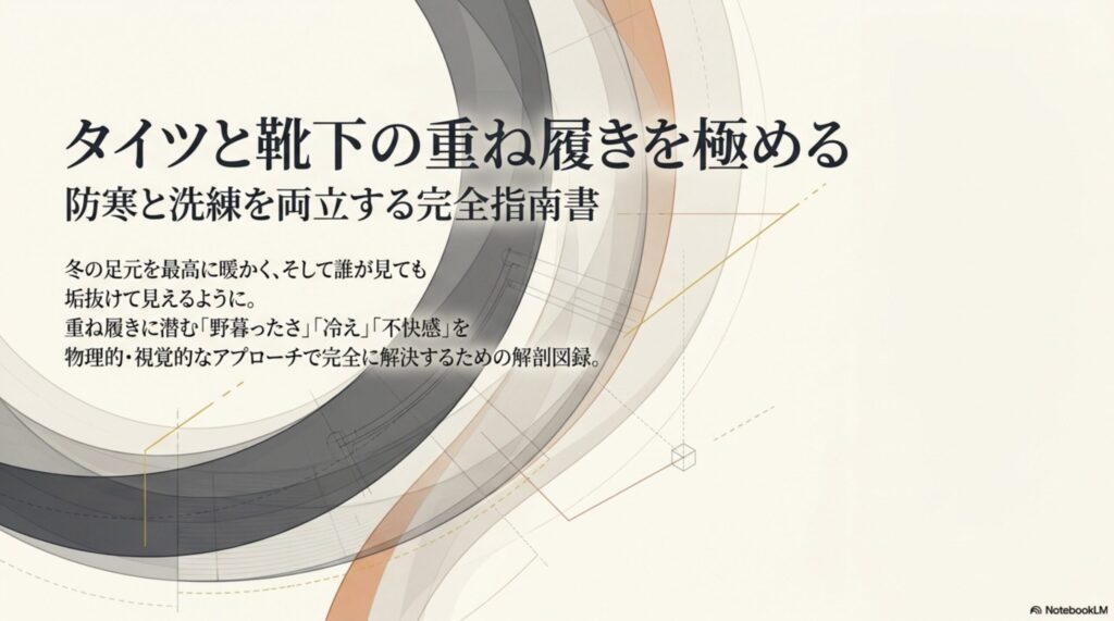 タイツと靴下の重ね履きを極める防寒と洗練の完全指南書の表紙